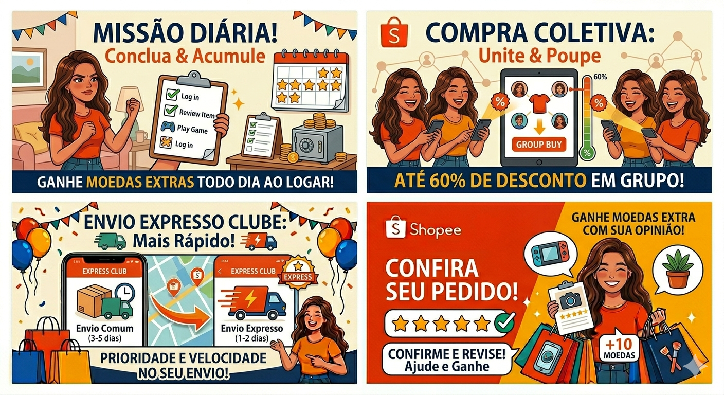Aproveite o cupom de desconto Shopee e economize 14% nas compras